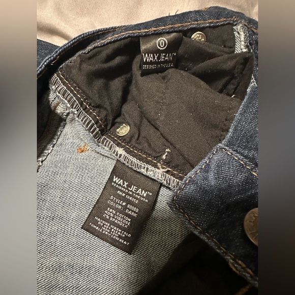 Dark Washed Wax Jeans - Picture 3 of 3